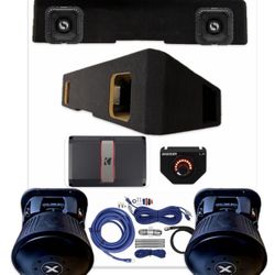 2 KICKER SOLO X 8” Subwoofers BOX AMP WIRES INSTALLED SILVERADO AND SIERRA 2019-2026