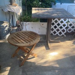 Two Teak Tables.