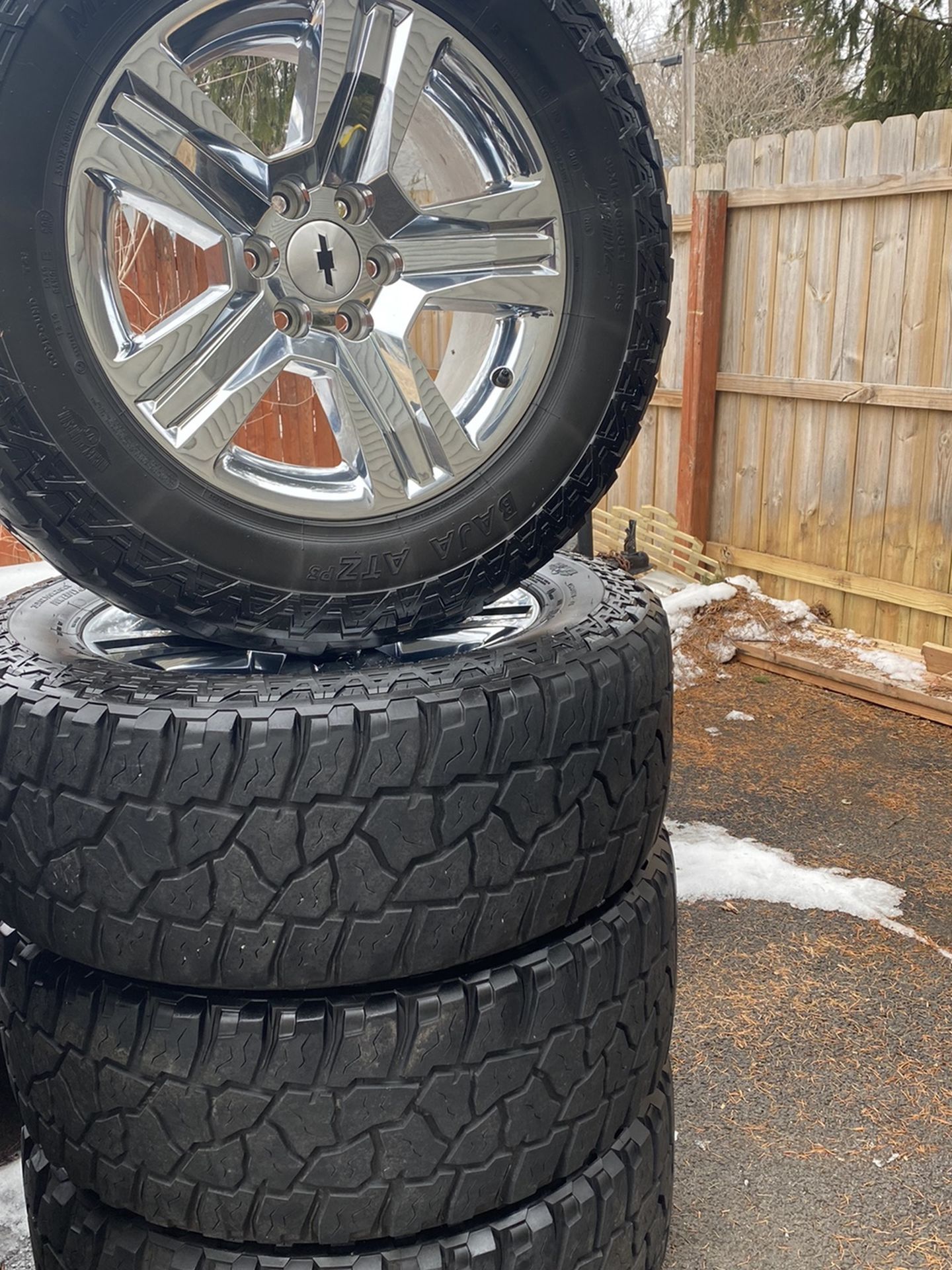 20” Chevy Silverado Wheels 35x12.50x20 Tires