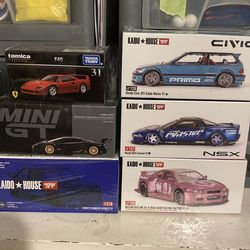 Hotwheels. Kaidos. Tomica, Cartuned, Mini GT