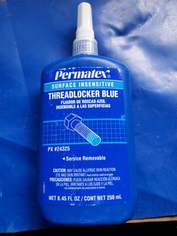 Permatex's Surface insensitive Threadlocker Blue 