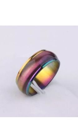 6mm Rainbow Stainless Steel Ring