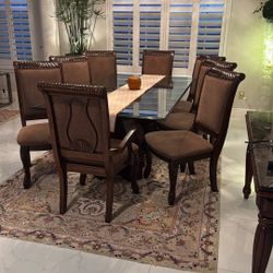 Formal Dining Chairs – 6 Side Chairs + 2 Arm Chairs (Set of 8