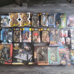 Action Figures Toys Collectibles WWE STRA WARS FUNKO AEW DC MARVEL LOT