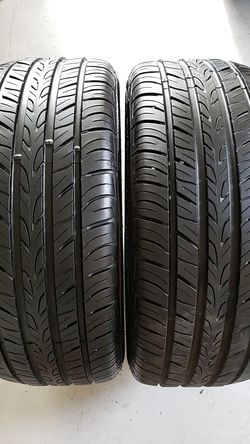 Prime wall in good condition 2 tires 235 50 18 90% tread