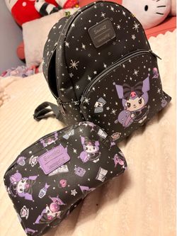 Loungefly Kuromi Crystal Ball Glow-In-The-Dark Mini Backpack
