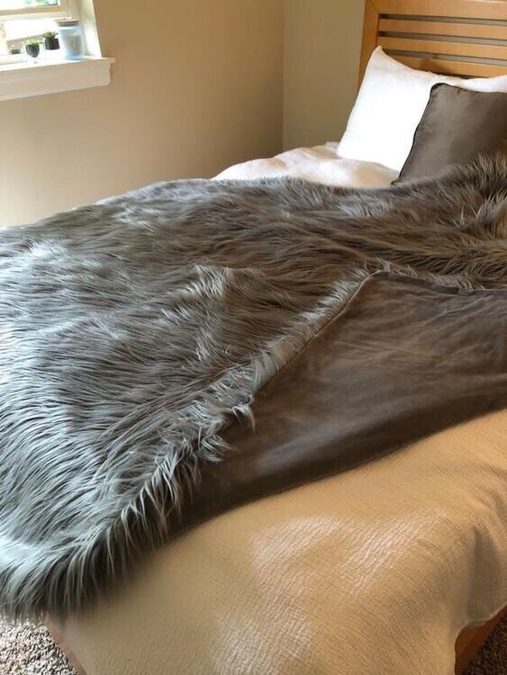 Faux Fur Blanket; Anthropologie