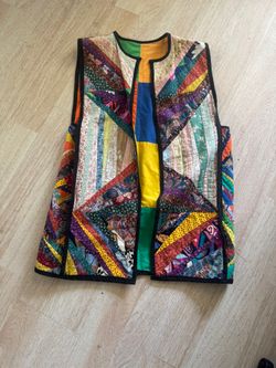 Vintage Handmade Patchwork Vest
