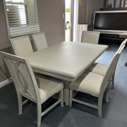 New 7pc Dining Table Set 
