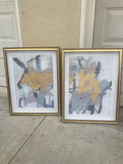 Vintage Pair Gold Blush art