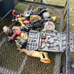 Assorted Power Tools With Battery And. Chargers. 