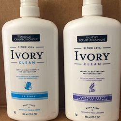 Body Wash IVORY Clean $4 .00 Each Casa Uno