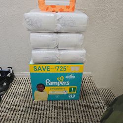 Pampers Sz 1 Diapers
