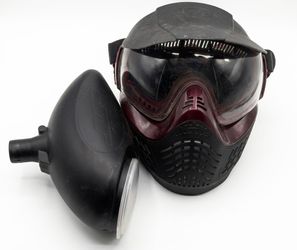 Paintball mask and hopper