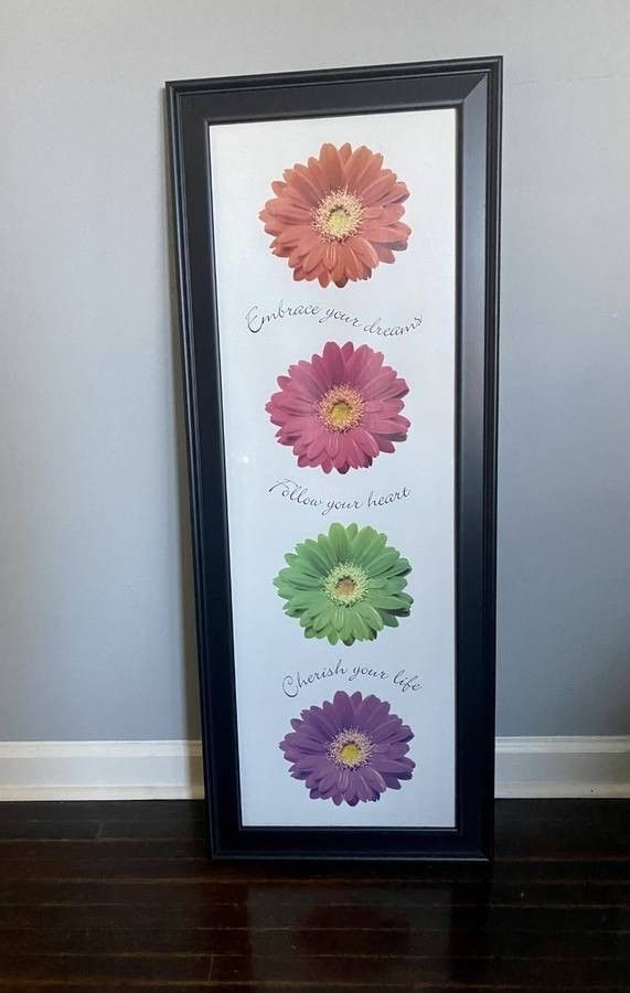 Wall Art Decor Picture Glass Frame - 15 x 39.5