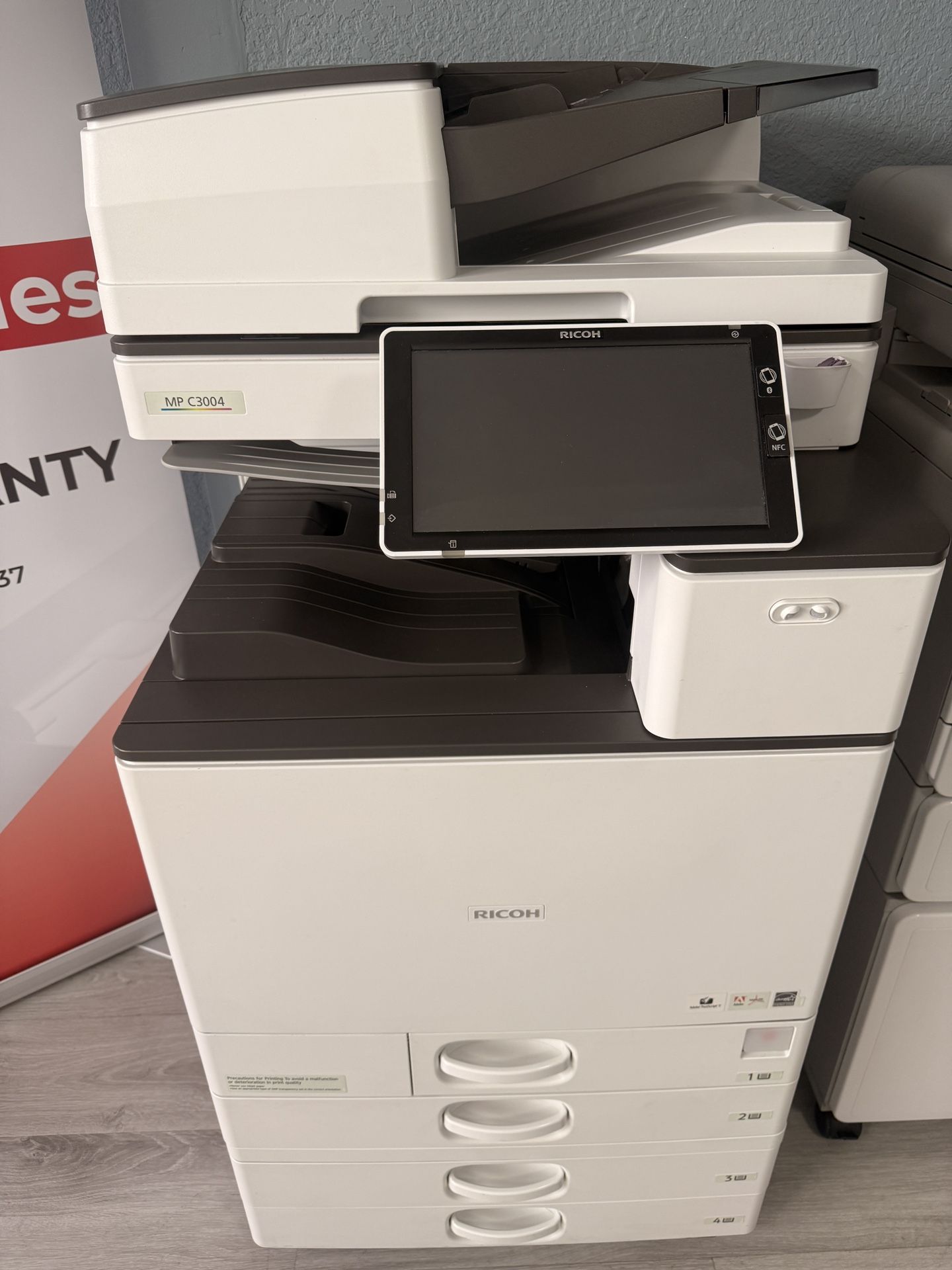 Office Printer Ricoh Mp C3004 Multifunctional Color Copier Machine Laser