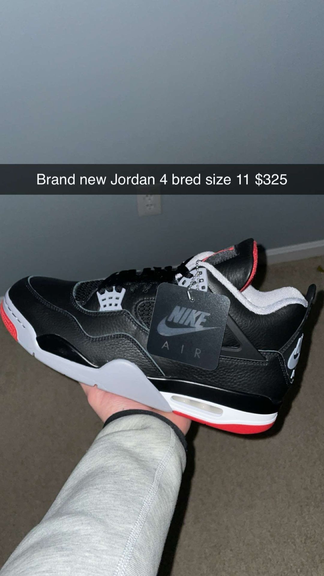 Jordan 4 Bred 