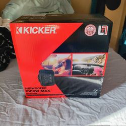 10" Kicker L7 Shallow Subwoofer. Brand New 