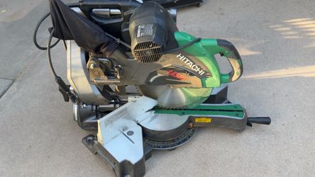 Hitachi C12RSH2 12 Inch Sliding Dual Bevel Compound Miter Saw with Laser