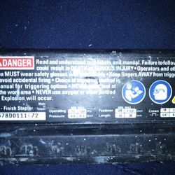 Ridgid, Finish Nailer Air  gun.