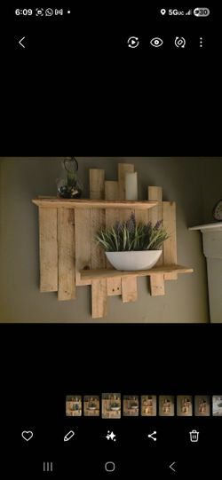 Custom farmhouse reclaimed pallet home decor