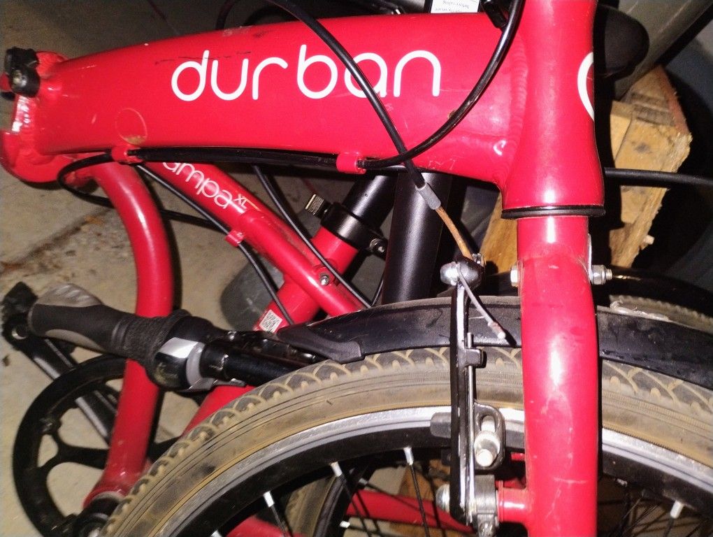 Durban Folding Bike Red