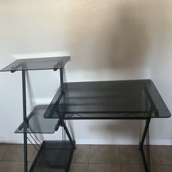 Glass desk and Chair
