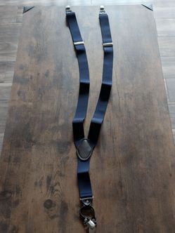 NEW 48-Inch Men's Y-Back Suspenders - Navy Blue