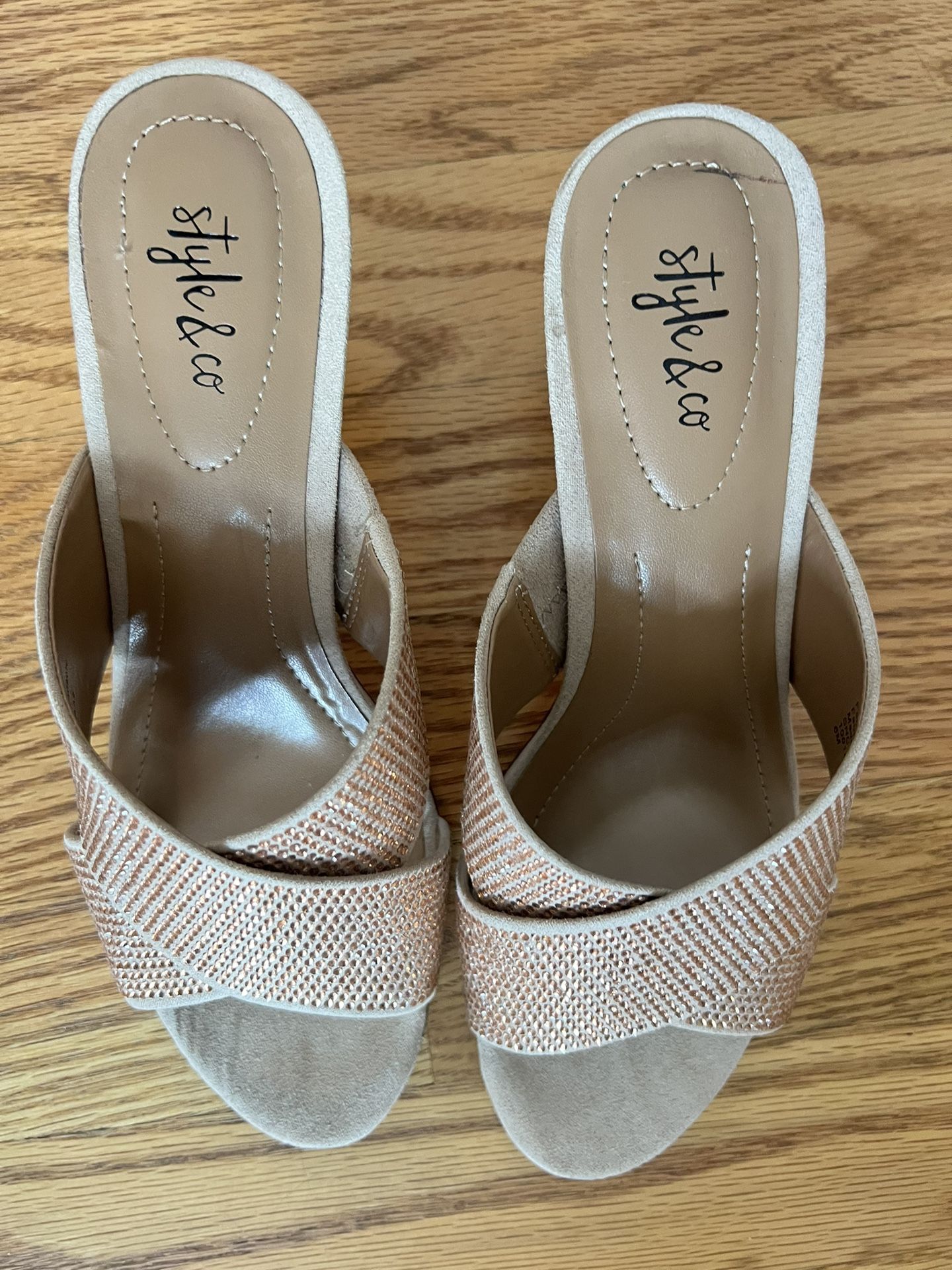 Style & Co. Rose Gold Strap Heel