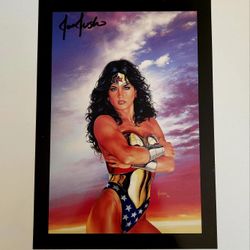 Wonder Woman print signed by Joe Jusko 10 X 13" Promo Poster Excellent Single 