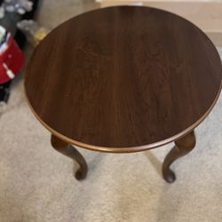 Brown Wooden Side Table 