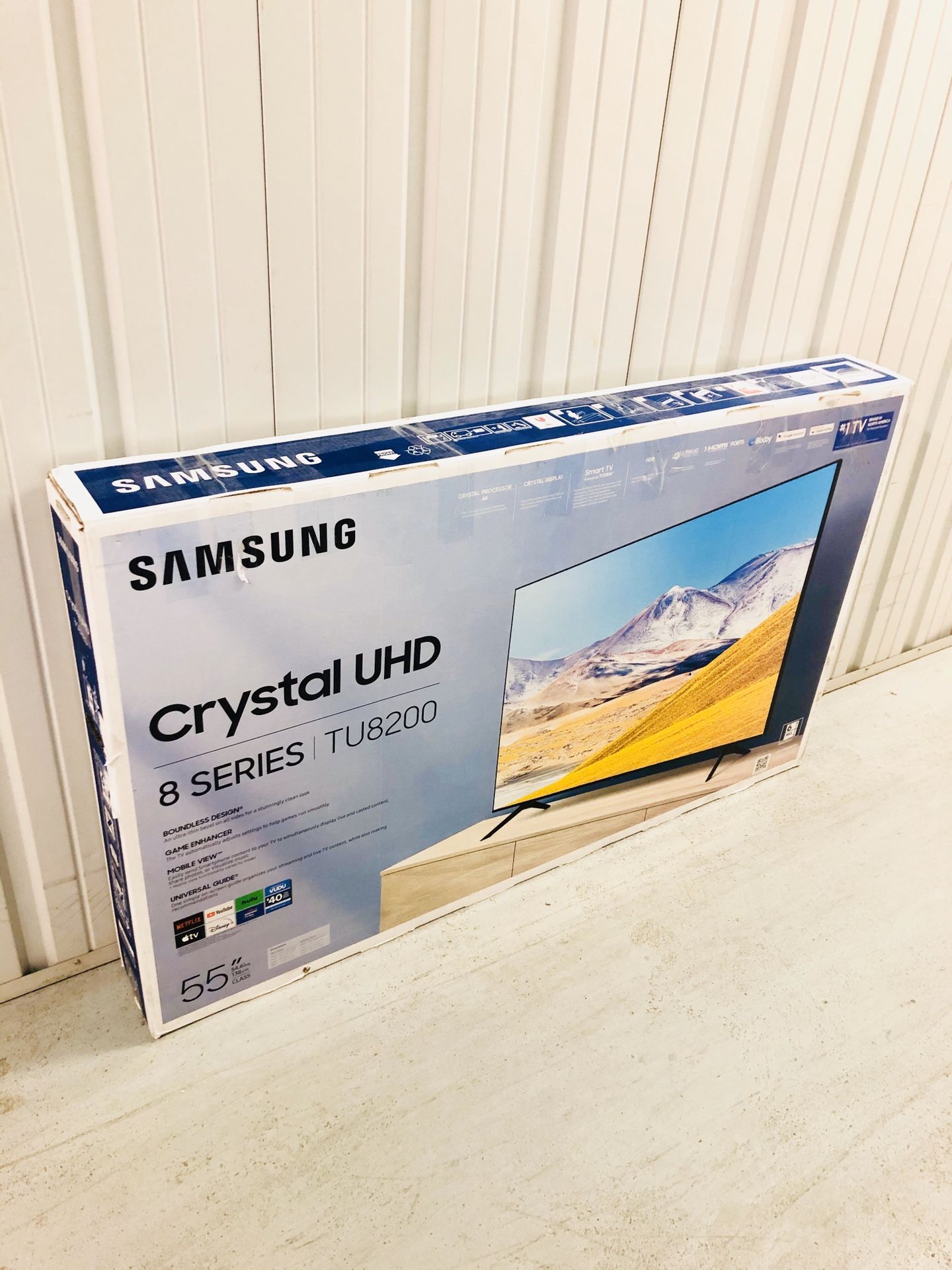 Samsung - 55" Class 8 Series LED 4K UHD Smart Tizen TV Samsung UN55TU8200 Brand New In Box 2020 Model