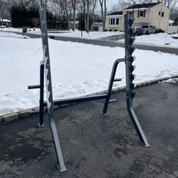 🏋️‍♂️ PRISTINE Hudson Steel Heavy-Duty Squat & Press Rack 🏋️‍♂️