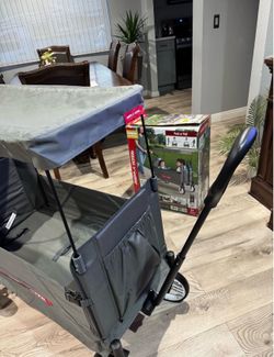 Wagon Radio Flyer Compass para Niños y Cargo Stroll 'N Wagon® , Gris Push y Pull Carreta Plegable de Tela, para Niños de 1 Año en Adelante