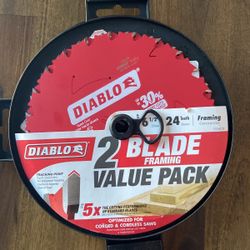  DIABLO Tracking Point 6-1/2 in. x 24-Tooth Framing Circular Saw Blade Value Pack (2-Pack)