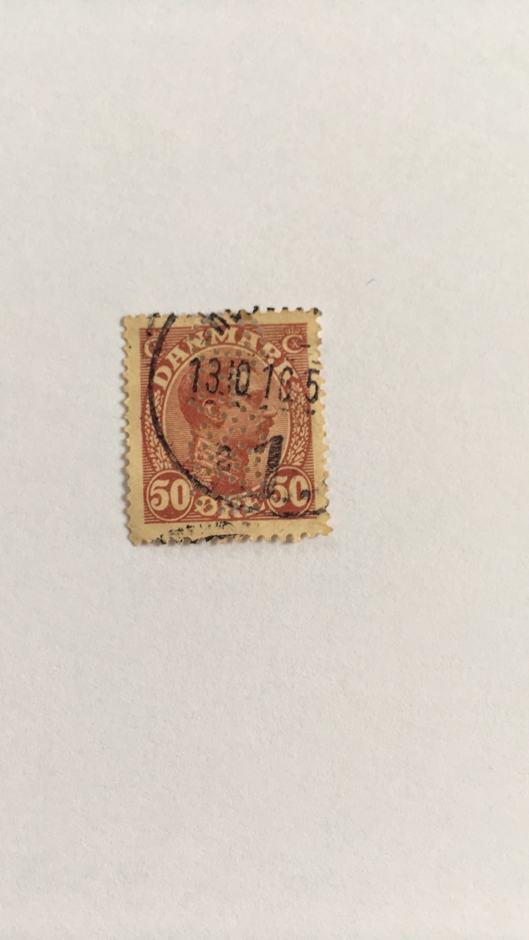 Denmark 1907 Postage Stamp