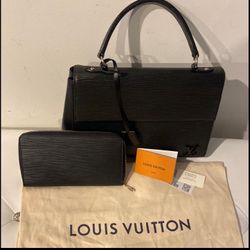 Louis Vuitton Cluny Bag Black With Wallet. Excellent Condition.
