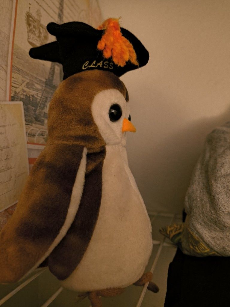 Ty Beanie Baby Owl With Errors On Tag