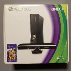 Xbox 360 S Kinect Bundle with 4 Games