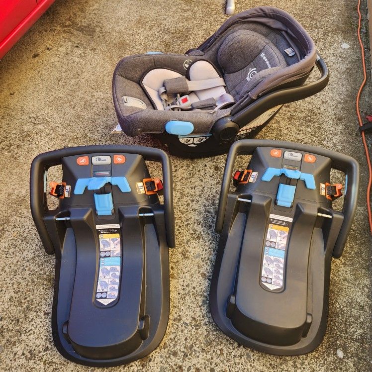 Uppa Baby Carseat And 2 Bases 