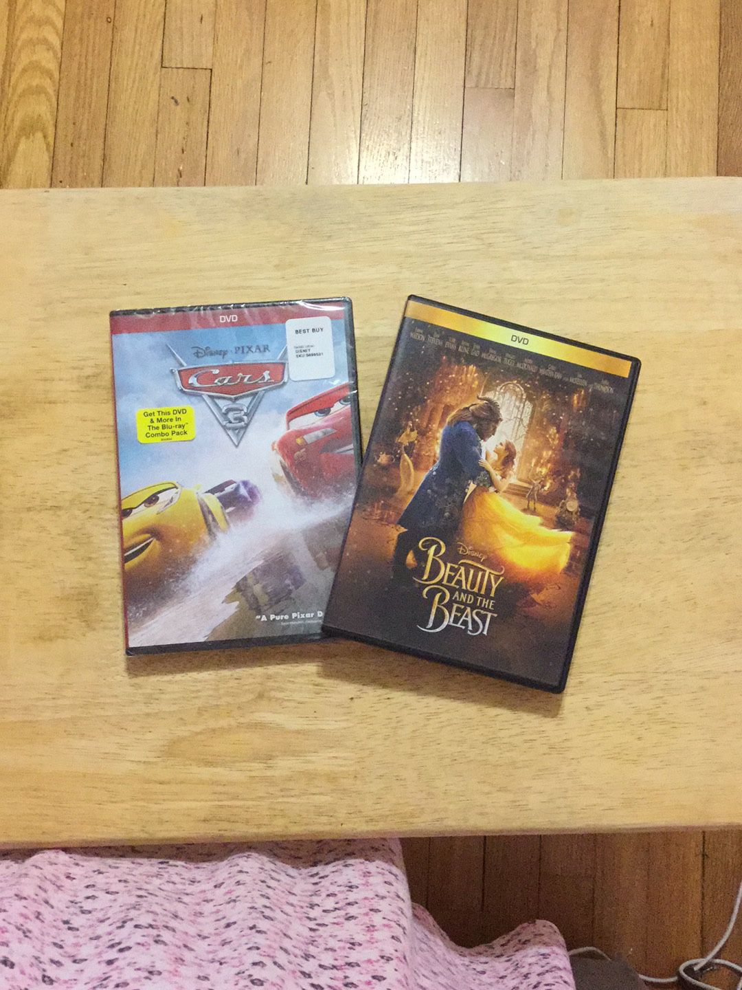 Disney DVD movies bundle Cars 3 and Beauty & the Beast