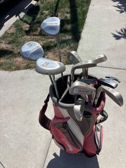 Ladies, golf club set right handed with Callaway golf bag and Jr Golf set right handed