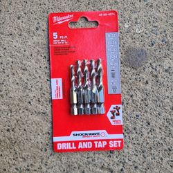 Milwaukee Shockwave Sae Steel Drill Tap Set