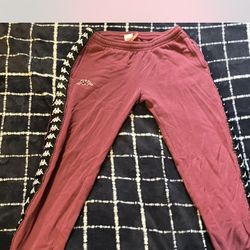 kappa red sweatpants 