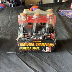 Coca-cola Six Pack Bottles 1999 National Champions Florida State