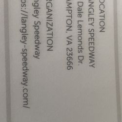 Langley Speedway Tickets