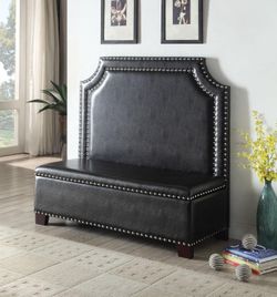 Luxury High-Back Storage Loveseat / Settee Only $250