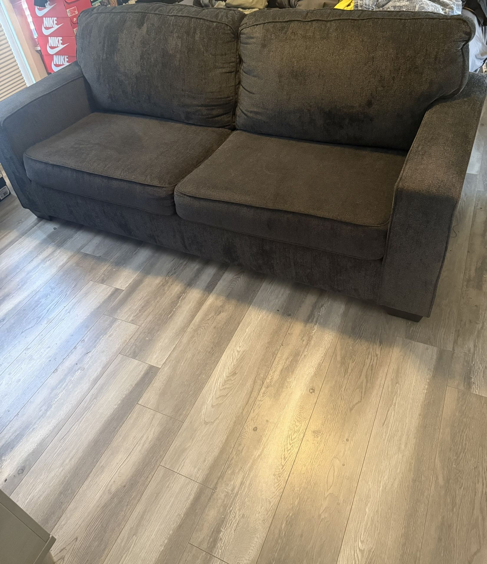 Blue/Gray Couch & Pullout Bed 