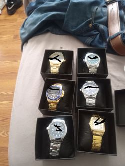 Lot of 6 Assorted Men's Watches in Boxes