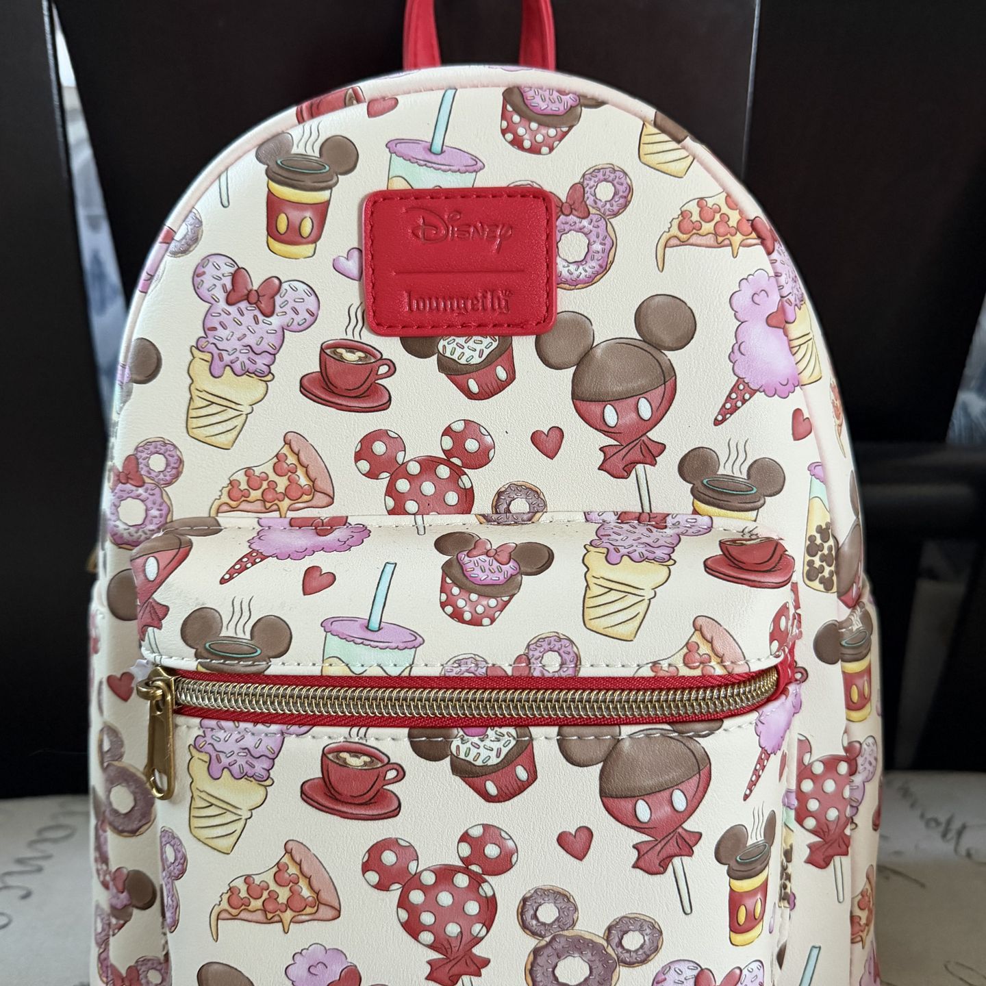 Loungefly Disney Mickey and Minnie treats mini backpack
